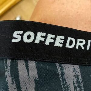 Soffe Dri workout capri legging gray and black size L
